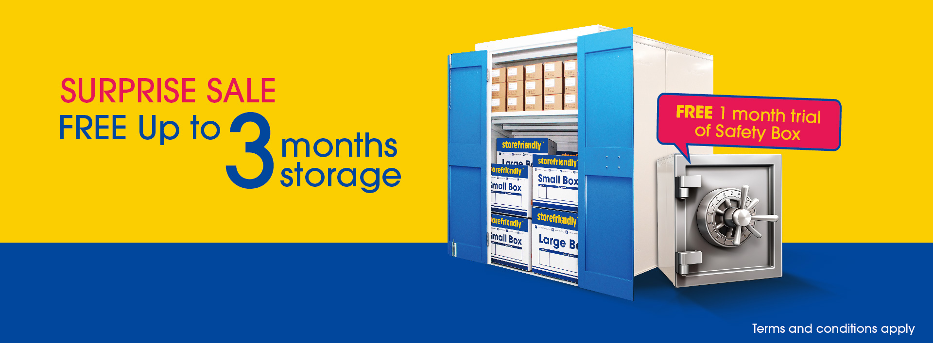 Free 3 months and 1 month Safety box trial